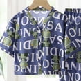 thumbnail image 4 of Boys And Girls Soft Pajamas Cotton Toddler Pjs Long Sleeve Kid Sleepwear Sets,6-12 Months 12-24 Months 2t 3t 4t 5t 6t 7t 8t 9t Children Navy 7-8 Years, 4 of 5