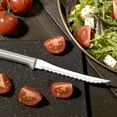 thumbnail image 5 of Rada Tomato Slicer Knife, Stainless Steel Cutlery, Hand-Sharpened, Double-Sided Serrated Blade and Solid Aluminum Handle, 5 of 6