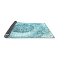 thumbnail image 2 of Ahgly Company Indoor Round Abstract Light Blue Contemporary Area Rugs, 5' Round, 2 of 4