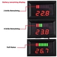 thumbnail image 4 of Professional Digital Display LED Battery Tester Car Battery Charge Level Indicator Lithium Battery Capacity Meter 12V 24V 36V 48V 60V 72V BLUE 12V-72V, 4 of 8