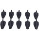 thumbnail image 2 of Kit de Aleta de Tiburón 10pcs, Kit de Tiburón Difusor de Tiburón Kit Universal de Aleta de Tiburón de Techo de Techo Con Color de Fibra de Carbono Para Ala de Techo de Spoiler, 2 of 7