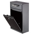 thumbnail image 5 of AdirOffice Steel Mail/File Box, Wall Mountable, Large, with Key Lock, Black, 5 of 10