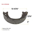 thumbnail image 2 of Parking Brake Shoe, Lined, 10" Diameter Fits Clark 282/285 Manual Transmission Models, Chevy, GMC, Replaces 142.208681, 2086-S647, 2086N, 4151512, AF647, XX2086 OEM, 2 of 5