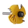 thumbnail image 2 of 8mm/12mm Shank (Optional) Adjustable Manual DIY Tenon Milling Cutter Router Bit Set Slot Cutter Woodworking Tool T Type Cutter Chisel Cutter with 6PCS Slotting Cutterblades, 2 of 7