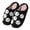 Black White Face, variant on Halloween Slippers for Women Perfect Soft Plush Comfy Warm Slip-On Cute Womens Slippers Indoor Fluffy House Slippers for Women and Men Non-slip Fuzzy Flat Slides