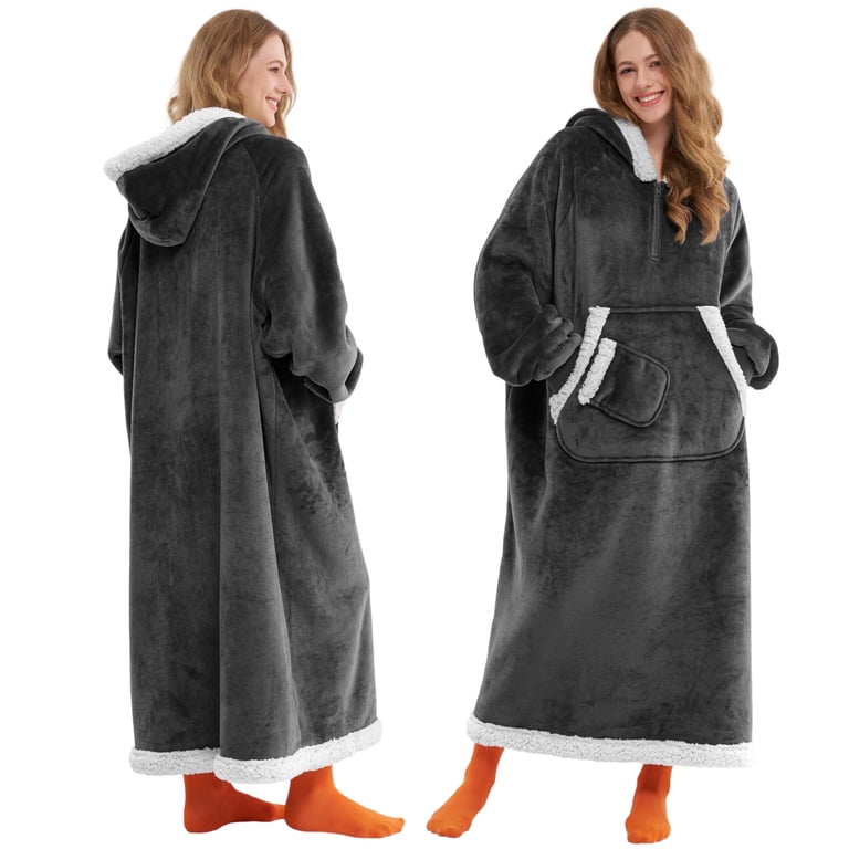Joyfy Wearable Blanket Hoodie in Dark Grey photo 1