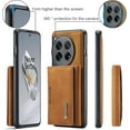 thumbnail image 4 of for Oneplus 1+ Nord N20 5G Phone Case, Strong Magnetic Detachable Card Holder, Full Protection Business Back Cover, Shell with Soft Lining, Coin Purse with Stand Function, 4 of 8