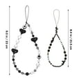 thumbnail image 2 of 2 Pcs Phone Charms Goth Mobile Chain Accessory Lanyard Bracelets, 2 of 8