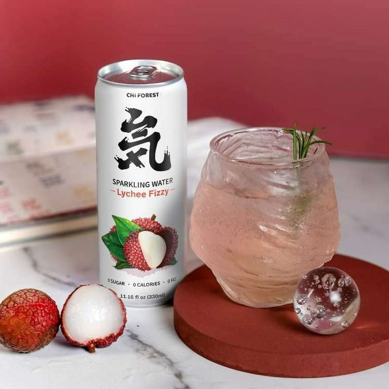 Genki Forest Sparkling Water Lychee Fizzy, 11.15 fl. oz Can