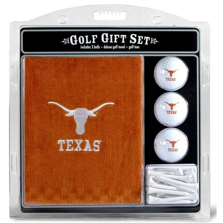 - Team Golf NCAA Texas Longhorns Embroidered Golf Towel, 3 Golf Ball, and Golf Tee Set
