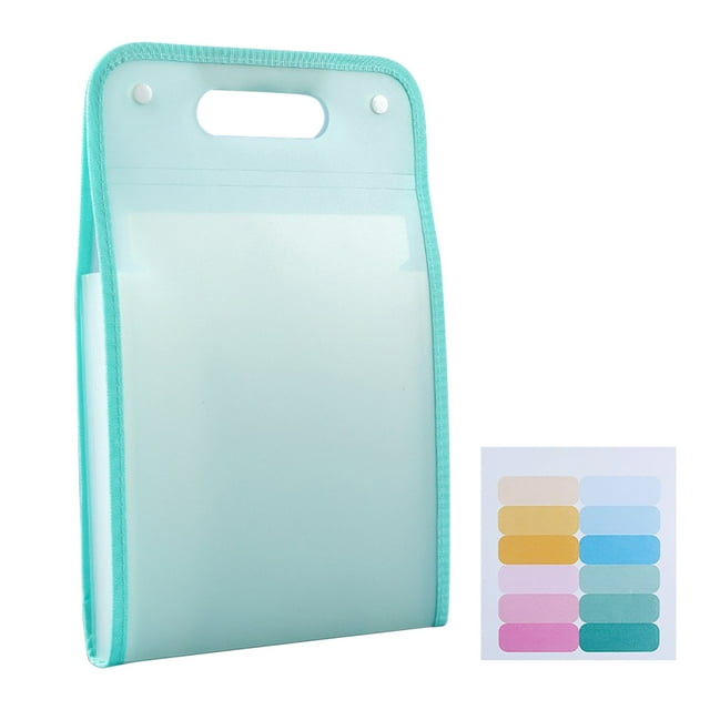 Shldybc File Folder Accordion File Organizer 13 Pockets with Labels Portable Document Receipt Organizer for A4 Files Waterproof Expanding Files Folder for Schoolbag Household Essentials