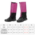 thumbnail image 2 of Uxcell Leg Gaiters, Waterproof Shoe Covers Adjustable Snow Boot Gaiter, Purple, L, 2 of 6