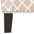 thumbnail image 7 of SAFAVIEH Buckler Club Chair Silver Nail Head Peach Pink / White, 7 of 7
