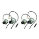 thumbnail image 3 of Methold Auricular deportivo intrauditivo con cable de 3,5 mm Jack Dynamic Earbud Estéreo con cable desmontable Auriculares portátiles Manos libres para Verde con micrófono 2piezas, 3 of 5