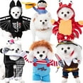 thumbnail image 2 of BAIANNAN 1PCS Halloween Dagger Pet Transformation Dress Festival Funny Knife Holding Dog Clothes Cat Standing Dress Pet Dress Up, 2 of 7