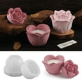 thumbnail image 4 of 3D Rose Flower Holder Molds, Resins Jar Molds with Lid Molds for Making Cup Jewelry Case Tealight Holder, 4 of 9