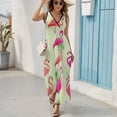 thumbnail image 6 of Flamingo Pattern Sleeveless Dress Female Clothing Dress Women Summer 2025 Dress, 6 of 7