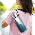 thumbnail image 6 of 20 Oz Forest with Mountains Coffee Tumbler Double Wall Insulated Stainless Steel Water Bottle | Metal Reusable Thermoses Flask with Cup Cap | Leak & Sweat Proof with Anti-Dust Lid, 6 of 7