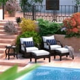 thumbnail image 2 of RST Brands Barcelo 5-piece Wicker and Fabric Motion Club Set in Ink/White, 2 of 5