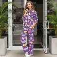 thumbnail image 3 of Uorisanigo Easter Egg Two Piece Sets for Women Mock Neck Sweatshirt Wide Leg Sweatpants Matching Sets Plus Size Loungewear Oversized Tracksuit Travel Outfits Fashion Activewear, XS-XL, 3 of 8