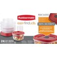 thumbnail image 1 of Rubbermaid Easy Find Lids Food Storage Containers, Racer Red, Set of 24, 1 of 9