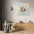 thumbnail image 3 of Paul Brent 36x36 Gallery Wrapped Canvas Wall Art Titled - Oceanic Shell Collage I, 3 of 4