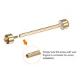 thumbnail image 4 of Uxcell 2pcs Watch Screw Tube Rod 18mm Inner Dia Stainless Steel Watch Strap Pins, Gold Tone, 4 of 5