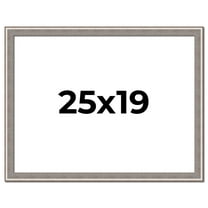 25x19 Frame Grey Real Wood Picture Frame Width 1.25 inches | Interior Frame Depth 0.5 inches | Hans