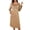 C-Khaki255, variant on Womens Flannel Nightdress Pajama Long Sleeve Fuzzy Tunic Crewneck Pullover Winter Loose Fit Home Sleepdress With Pockets Cozy Home Clothes