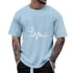 thumbnail image 1 of Ceisia Men's Summer Casual Printed Round/Crew Neck Short Gift Sleeve Shirt - Comfortable Daily Outdoor Wear, 1 of 5