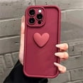 thumbnail image 3 of S 22 23 21 20 Cute 3d Love Heart Silicone Case For Samsung Galaxy S22 S21 S20 S23 Fe Ultra Plus 5g Women Matte Back Cover S20fe, 3 of 5