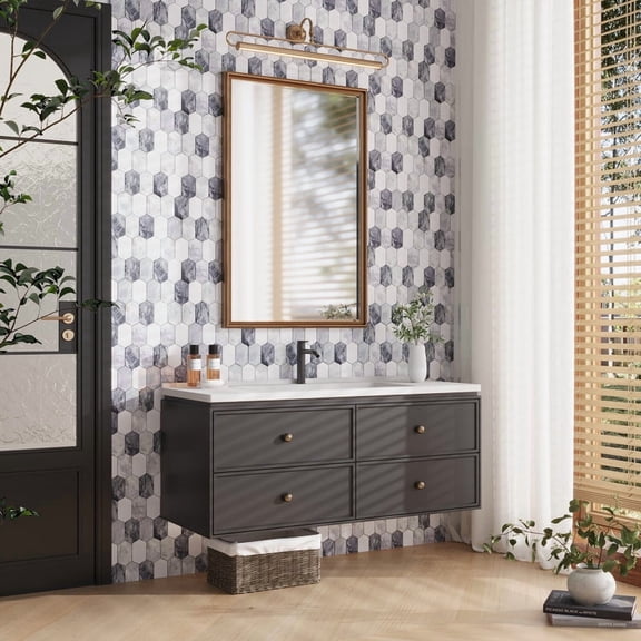 Toscana 13x12 in. Polished Calacatta Bluette, Thassos White Picket Lantern Mosaic Wall and Floor Tile (5.59 sq ft/case, 5-Pack)