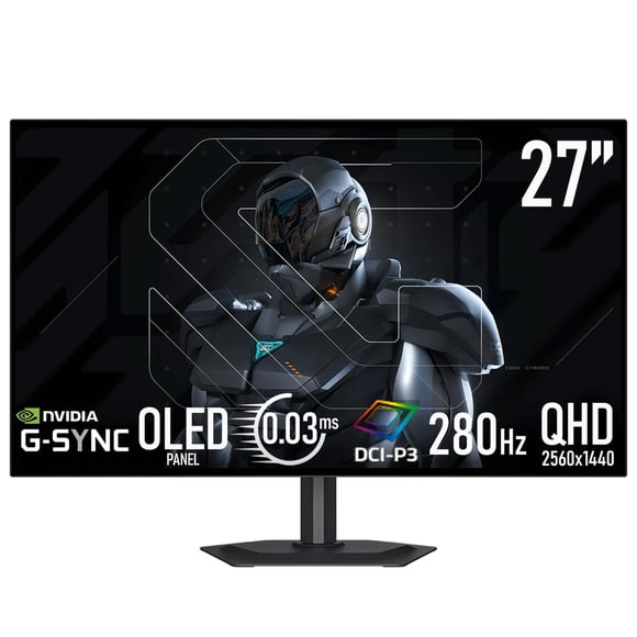 Monitor Gamer 27" GIGABYTE MO27Q28G QHD 280Hz 0.03ms WOLED G-Sync HDMI DP USB-C Altavoz Gaming Profesional