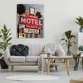 thumbnail image 3 of Stupell Industries Tropical Flamingo Motel Nature Painting Gallery Wrapped Canvas Art Print Wall Art, 36 x 48, 3 of 8