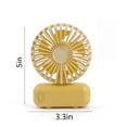 thumbnail image 2 of Clearance Skegnu Handheld Fan USB Charging Pocket Fan Desktop Small Fan Portable Fan Under $10, 2 of 4