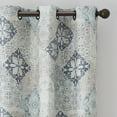 thumbnail image 2 of Eclipse Absolute Zero Martina Medallion Absolute Zero 100% Blackout 40 x 63 Curtain Panel in Blue, 2 of 2