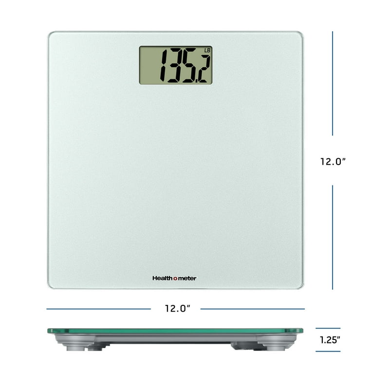 Health O Meter 599KL Digital Scale, Waist High, 600 lbs. Capacity, 14-1/4  x 14-1/4 x 2-5/8 Platform