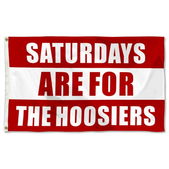 Football flag Saturdays are for the Hoosiers flags Banner Home Yard Garden Decor 3x5Ft