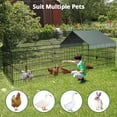 thumbnail image 6 of 126" x 42" x 44" Metal Chicken Coop Playpen w/ Upgraded Cover, DOMIPET Rabbit Duck Backyard Farm Large Cat Cage, 6 of 7