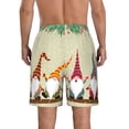 thumbnail image 3 of Yiaed Christmas Card With Gnomes Print Men's Swim Trunks with Lining Quick Dry Sports Shorts Beach Shorts Boardshorts-XX-Large, 3 of 5