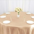 thumbnail image 3 of Efavormart 120 Inch Satin Round Tablecloth, Washable Linen Table Cover, Decorative Silky Fabric for Wedding, Party, Banquet Events - Nude Beige, 3 of 11