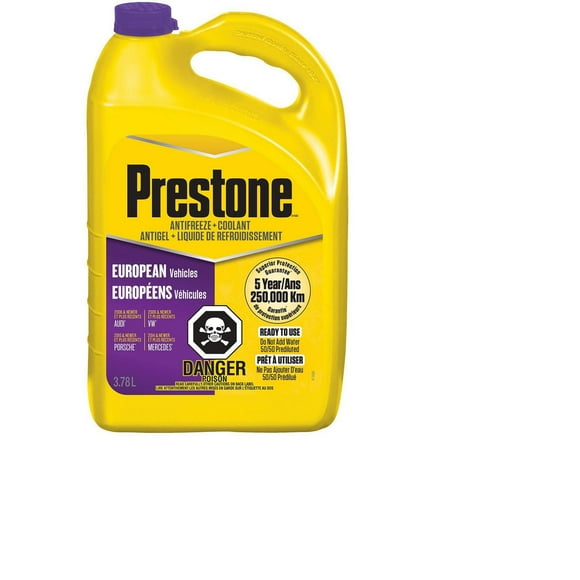 Prestone® European Vehicles (Violet) Antifreeze + Coolant, Prestone Antifreeze Coolant