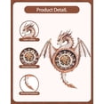 thumbnail image 4 of Reloj de madera 3D con forma de rompecabezas Rnfinewow Dragon, kit de bricolaje, 4 of 7
