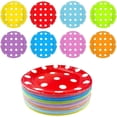 thumbnail image 1 of Platos Desechables,Placa De Cartón De 80 Piezas,Placa De Cartón De 8 Colores Diferentes,Vajilla Desechable Biodegradable,Adecuado Para Ceremonias De Fiestas De Cumpleaños, 1 of 4