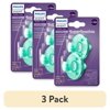 (3 pack) Philips Avent Soothie Pacifier, 3-18 Months, Green, 2 Pack, SCF192/05