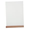 thumbnail image 6 of Raindrops Clear Acrylic Sign Holder With Wood Base A4 Picture Photos Display Stand Up Paper Display Stand Restaurant Table Top Sign Holder For Office Store Hotel, 6 of 8