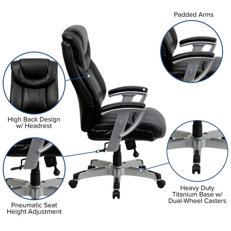 Beautyrest royo big & tall bonded leather executive chair deals