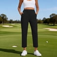 thumbnail image 2 of Nestiefly Women's Golf Pants Stretchy Travel Dress Pant High Waisted with Pockets Straight Leg Soft Work Lightweight Black XL, 2 of 8