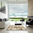 thumbnail image 7 of Ahgly Company Machine Washable Indoor Rectangle Abstract Dark Almond Brown Area Rugs, 6' x 9', 7 of 7
