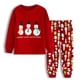 thumbnail image 3 of Pijamas de Navidad para bebés, niños y niñas, traje de reno, Papá Noel, Año Nuevo, conjunto de ropa de dormir de dibujos animados, ropa para niños pequeños, 3 of 4